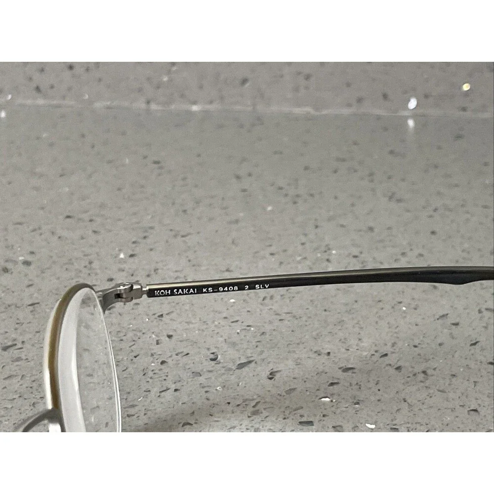 Koh Sakai Eyeglass Frames ONLY KS 9408 2 SLV Silver 45-23-145 Handmade in Japan